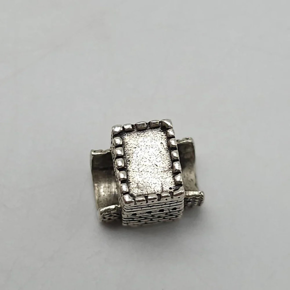 Castle Themed Sterling Silver Metal Bead Charm For European Bracelet Necklace - Picture 4 of 5